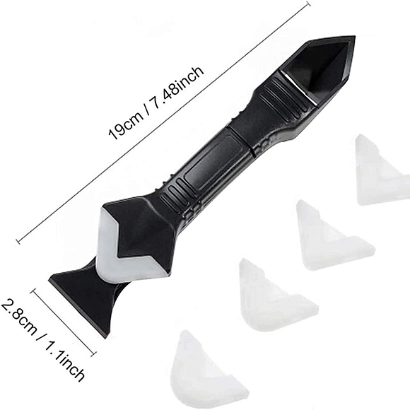 Adesivo Piastrelle Parete applicatore in gomma Stucco Spatola strumento lama di plastica in silicone 